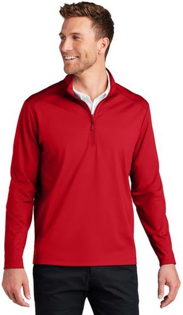 Port Authority Adult Unisex C-FREE Double Knit 7.7-ounce, 89% recycled poly/11% spandex interlock knit 1/4 Zip Pullover Jacket